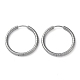 304 Stainless Steel Huggie Hoop Earrings(EJEW-H111-01G-P)-1