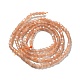 Natural Orange Sunstone Beads Strands(G-D467-A12)-2