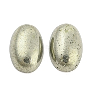 Natural Pyrite Cabochons, Oval, 12x8x4mm(G-G013-02B)
