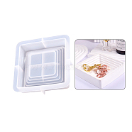 DIY Silicone Storage Molds, Resin Casting Molds, Clay Craft Mold Tools, Square, 120x120x26mm(WG27049-07)