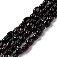 Natural Garnet Beads Strands, Tumbled Stone, Nuggets, 5~10.5x5~6.5x4~5.5mm, Hole: 1mm, about 53~54pcs/strand, 15.16~15.35 inch(38.5~39cm)(G-F706-04A)