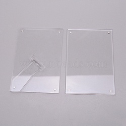 Acrylic Photo Frame Stand, with Magnetic, Rectangle, Clear, 152x102x12mm(DJEW-WH0011-64A)
