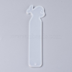 Silicone Bookmark Molds, Resin Casting Molds, Dolphin, White, 142x38x4.5mm, Inner Diameter: 139x36mm(DIY-P001-06)