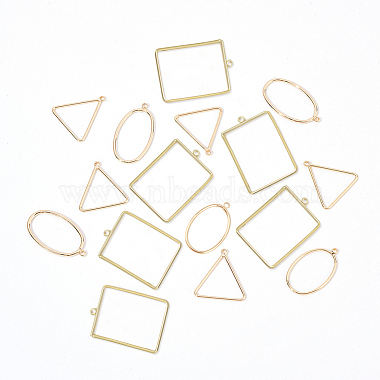 benecreat 30pcs 3 pendentifs en laiton de style(KK-BC0001-88G)-4