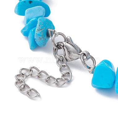 bracelet en perles de turquoise synthétique(BJEW-JB09686-11)-3