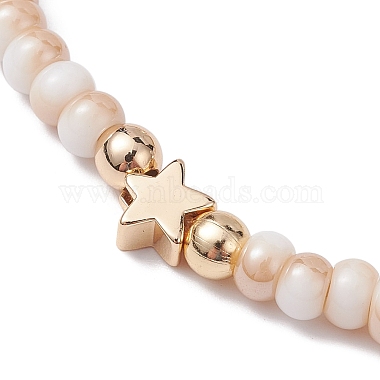 Glass & Brass Beads Braided Bead Bracelets(BJEW-JB09873)-3