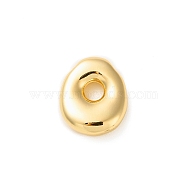 Brass Pendants, Real 18K Gold Plated, Letter O, 22x18.5x6.5mm, Hole: 2.5x3.5mm(KK-P262-01G-O)