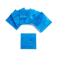 Variety Glass Sheets, Large Cathedral Glass Mosaic Tiles, for Crafts, Dodger Blue, 100.5x100.5x2.5mm(GLAA-G072-07D)