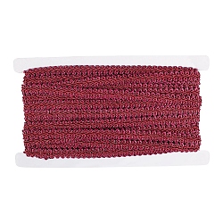 Polyester Ribbon, Dark Red, 13~14x2mm, about 14m/card(OCOR-WH0032-06B)