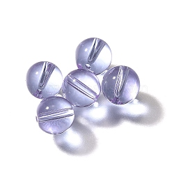 K9 Glass, Imitation Austrian Crystal Beads, Round, Lilac, 5.5x6mm, Hole: 1.2mm(GLAA-R004-03Q)