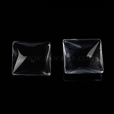 Transparent Glass Square Cabochons(X-GGLA-A001-30mm)-2
