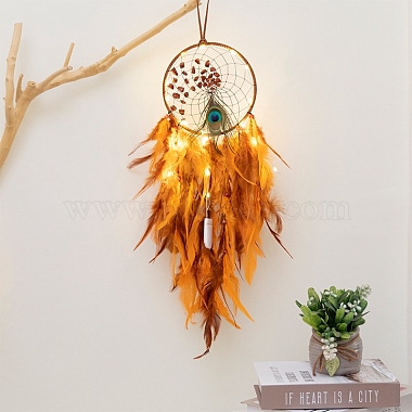 Gold Feather Feather Pendant Decorations