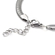 304 Stainless Steel Flat Snake Chain Bracelets(BJEW-O186-06C-P)-2