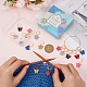 16Pcs 8 Colors Alloy Enamel Butterfly Charm Locking Stitch Markers(HJEW-SC0001-30)-3