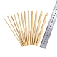 12 aiguilles à tricoter en bambou carbonisé(PW-WG37861-02)-1