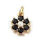 Rack Plating Brass Micro Pave Cubic Zirconia Charms(KK-A160-22D-G)-1