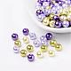 Lavender Garden Mix Pearlized Glass Pearl Beads(HY-X006-6mm-08)-1