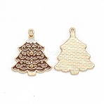 Alloy Enamel Pendants, Light Gold, Christmas Tree, Camel, 29x25x1.8mm, Hole: 1.6mm(ENAM-E569-11)