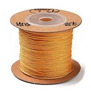Eco-Friendly Dyed Nylon Threads, String Threads Cords, Goldenrod, 0.4mm, about 164.04 yards(150m)/roll(OCOR-L002-71-308)