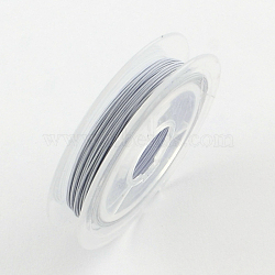 Tiger Tail Wire, Nylon-coated Stainless Steel, WhiteSmoke, 0.45mm, about 32.8 Feet(10m)/roll(X-TWIR-S001-0.45mm-05)