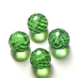 K9 Glass, Imitation Austrian Crystal Beads, Grade AAA, Faceted(128 Facets), Round, Light Green, 10mm, Hole: 0.9~1mm(SWAR-F073-10mm-16)