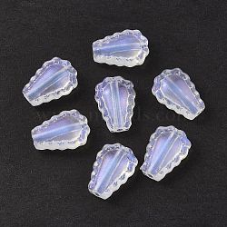 Transparent Acrylic Beads, Glitter Powder, Teardrop, Clear, 17x12x6mm, Hole: 1.8mm, about 755pcs/500g(OACR-P007-42)