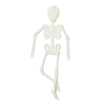 Luminous Plastic Skeleton Model, Glow in The Dark, for Halloween Prank Prop Decoration, Skeleton, 350mm