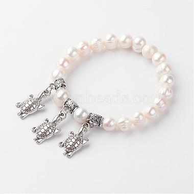 Seashell Pearl Bracelets