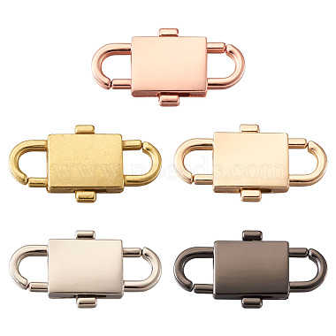 5 Colors Adjustable Alloy Chain Buckles(PALLOY-TA0001-91-RS)-2