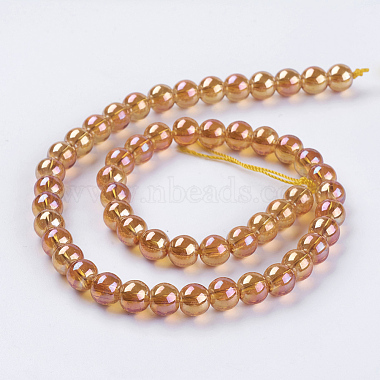 Electroplate Glass Beads Strands(GLAA-K025-FR-8mm-A)-3