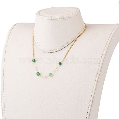 Nuggets Natural Gemstone Beaded Necklaces(NJEW-JN03200-1)-5