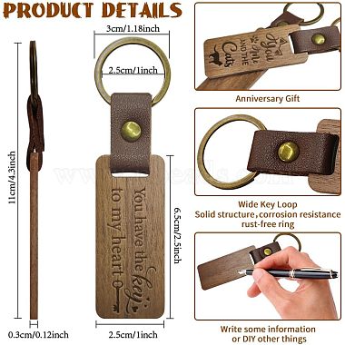 Walnut Wood Keychain(KEYC-WH0044-002)-2