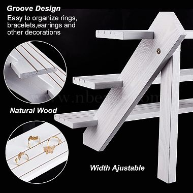 diy 2 kit de support pour plantes en bois de style escalier à plusieurs niveaux(ODIS-WH0029-26A)-4