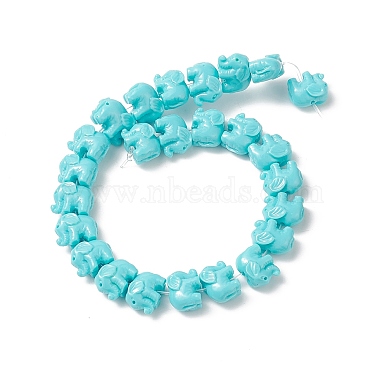 Chapelets de perles en corail synth&eacute;tique(CORA-L007-A-M)-2