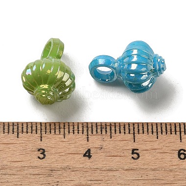 Plating Opaque Acrylic Beads(OACR-E039-46)-3