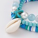 3Pcs 3 Styles Polymer Clay Heishi Beads Stretch Stackable Bracelets Sets(BJEW-JB05915)-2