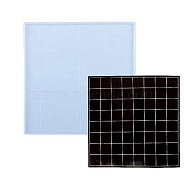 Square Checker Board Silicone Molds, Resin Casting Molds, for UV Resin & Epoxy Resin Craft Making, White, 280x280x9mm, Inner Diameter: 32x32mm(DIY-B046-02)