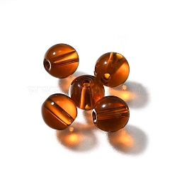 K9 Glass, Imitation Austrian Crystal Beads, Round, Chocolate, 7.5x8mm, Hole: 1.4mm(GLAA-R004-02J)