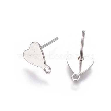 Stainless Steel Stud Earring Findings(X-STAS-E464-02P)-2