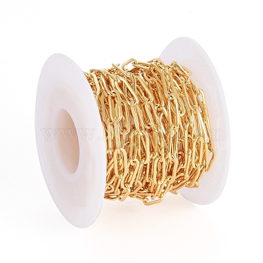 Brass Paperclip Chains(CHC-G007-03G)-5