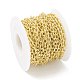 Rack Plating Brass Textured Cable Chains(CHC-B021-01G)-4