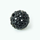 Polymer Clay Rhinestone Beads(X-RB-H258-HD8mm-280)-1