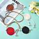 6Pcs 6 Colors Imitation Leather Braided Chain Belts with Imitation Pearl(AJEW-CP0001-81)-5