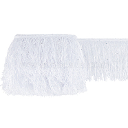 Paillette Tassel Polyester Ribbon Trim, Clothes Accessories, WhiteSmoke, 5-7/8 inch(150mm)(OCOR-WH0078-145B)