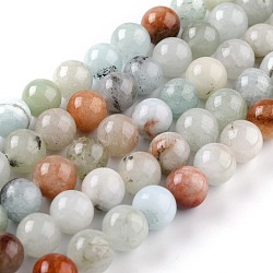 Natural White Jade Beads, Round, Dyed, Colorful, 10mm, Hole: 1.2mm, about 38pcs/strand, 14.96''(38cm)(G-G766-C-26)