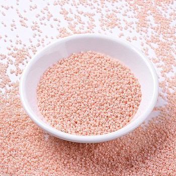 MIYUKI Delica Beads, Cylinder, Japanese Seed Beads, 11/0, (DB0206) Opaque Salmon, 1.3x1.6mm, Hole: 0.8mm, about 10000pcs/bag, 50g/bag