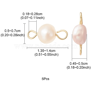 Natural Cultured Freshwater Pearl Connector Charms(PALLOY-YW0001-52)-3