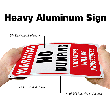 Globleland UV Protected & Waterproof Aluminum Warning Signs(AJEW-GL0001-05A-13)-4