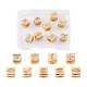 9 pièces 9 style laiton micro pavé de perles européennes de zircone cubique(ZIRC-PJ0001-05)-1