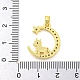 Brass Micro Pave Clear Cubic Zirconia Pendant(FIND-Z044-03H)-3